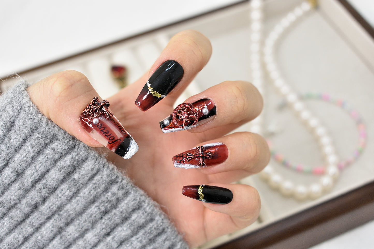 Red Evil Nails