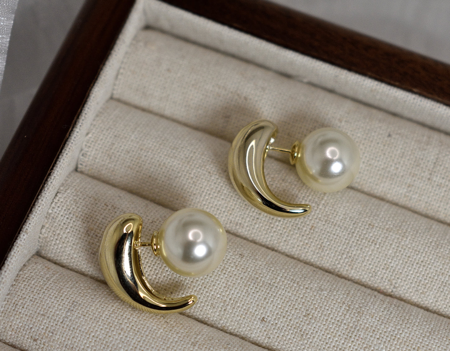 Detachable Swarovski Pearl Earrings