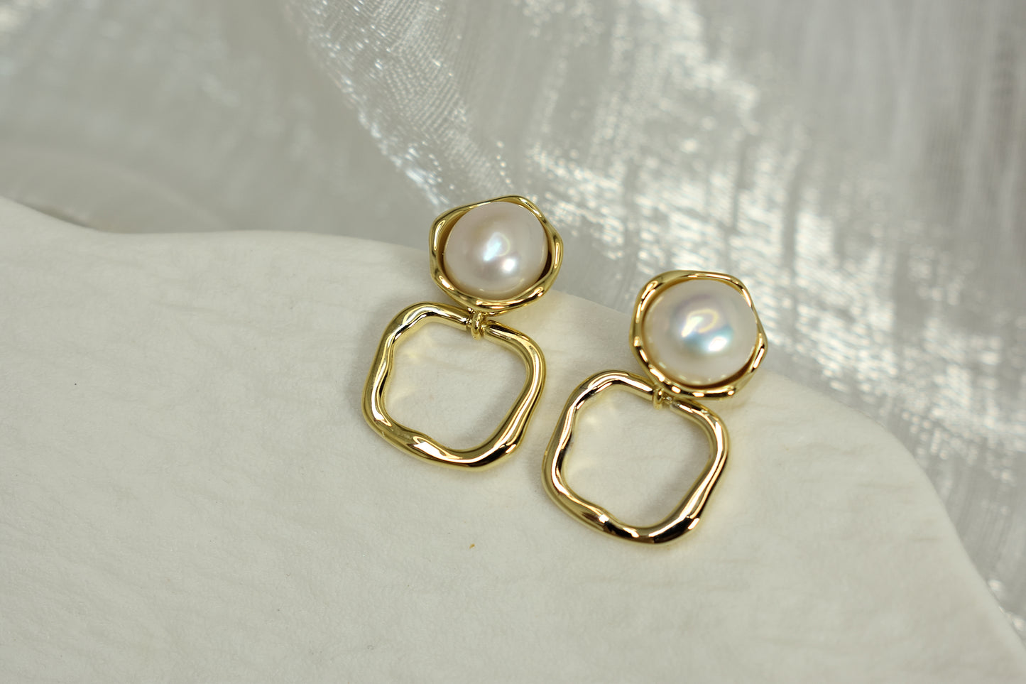 European Style Vintage Swarovski Pearl Earrings