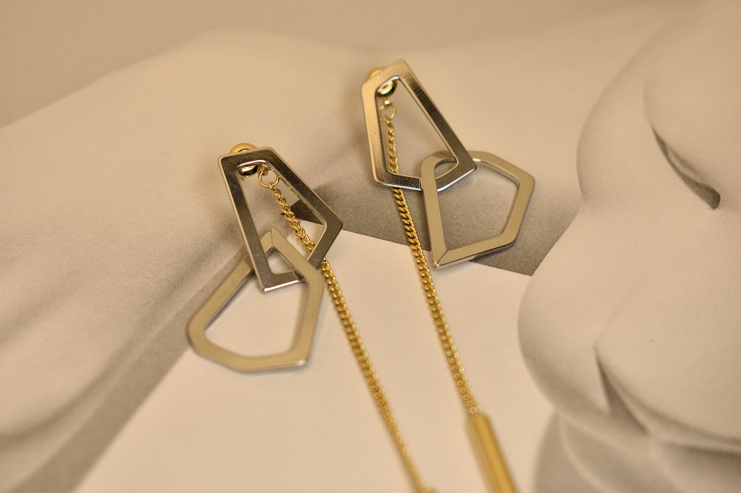 Asymmetrical Detachable Earrings