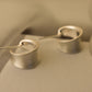 Vintage Matte Brushed Asymmetrical Earrings